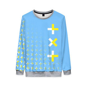 Женский свитшот 3D с принтом TXT в Ухте, 100% полиэстер с мягким внутренним слоем | круглый вырез горловины, мягкая резинка на манжетах и поясе, свободная посадка по фигуре | beomgyu | huening kai | k pop | soobin | taehyun | tomorrow x together | txt | yeonjun | к поп