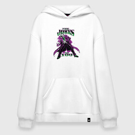 Худи SuperOversize хлопок с принтом The Jokes on You в Ухте, 70% хлопок, 30% полиэстер, мягкий начес внутри | карман-кенгуру, эластичная резинка на манжетах и по нижней кромке, двухслойный капюшон
 | batman | dc | dc джокер | detective comics | harley | harley quinn | joker | shtatjoker | the joker | бетмен | джокер | женщина кошка | злодей | злой клоун | клоун | пингвин | харли | шутки