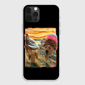 Чехол для iPhone 12 Pro Max с принтом Ice Scream в Ухте, Силикон |  | cream | cry | ice | krik | scream | skrik | искусство | картина | картинка | крик | мем | мемы | мороженое | прикольная | прикольные | рисунок