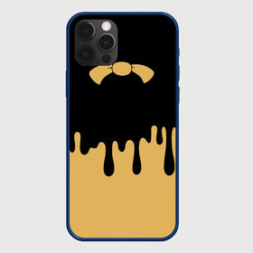Чехол для iPhone 12 Pro с принтом Bendy And The Ink Machine в Ухте, силикон | область печати: задняя сторона чехла, без боковых панелей | bendy | bendy and the ink machine | бенди | бени | бенни | детская | детям | игра | капли | компьютерная игра | краска | машина | подтеки | розовая | ужастик