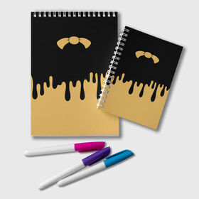 Блокнот с принтом Bendy And The Ink Machine в Ухте, 100% бумага | 48 листов, плотность листов — 60 г/м2, плотность картонной обложки — 250 г/м2. Листы скреплены удобной пружинной спиралью. Цвет линий — светло-серый
 | bendy | bendy and the ink machine | бенди | бени | бенни | детская | детям | игра | капли | компьютерная игра | краска | машина | подтеки | розовая | ужастик