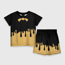 Детский костюм с шортами 3D Bendy And The Ink Machine: в Ухте, | | bendy | bendy and the ink machine | бенди | бени | бенни | детская | детям | игра | капли | компьютерная игра | краска | машина | подтеки | розовая | ужастик