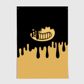 Постер Bendy And The Ink Machine: в Ухте, 100% бумага
 | бумага, плотность 150 мг. Матовая, но за счет высокого коэффициента гладкости имеет небольшой блеск и дает на свету блики, но в отличии от глянцевой бумаги не покрыта лаком | bendy | bendy and the ink machine | бенди | бени | бенни | детская | детям | игра | капли | компьютерная игра | краска | машина | подтеки | розовая | ужастик