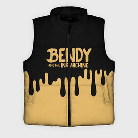 Мужской жилет утепленный 3D с принтом Bendy And The Ink Machine в Ухте,  |  | bendy | bendy and the ink machine | бенди | бени | бенни | детская | детям | игра | капли | компьютерная игра | краска | машина | подтеки | розовая | ужастик