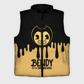 Мужской жилет утепленный 3D с принтом Bendy And The Ink Machine в Ухте,  |  | bendy | bendy and the ink machine | бенди | бени | бенни | детская | детям | игра | капли | компьютерная игра | краска | машина | подтеки | розовая | ужастик