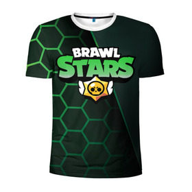 Мужская футболка 3D спортивная с принтом Brawl Stars в Ухте, 100% полиэстер с улучшенными характеристиками | приталенный силуэт, круглая горловина, широкие плечи, сужается к линии бедра | brawl | bs | clash line | fails | funny | leon | moments | stars | supercell | tick | бой | босс | бравл | броубол | бс | драка | звезд | осада | поззи | сейф | старс | цель