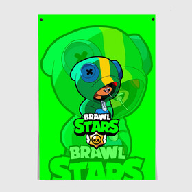 Постер с принтом Brawl Stars LEON в Ухте, 100% бумага
 | бумага, плотность 150 мг. Матовая, но за счет высокого коэффициента гладкости имеет небольшой блеск и дает на свету блики, но в отличии от глянцевой бумаги не покрыта лаком | brawl | brawl stars | crow | leon | stars | бравл | бравл старс | браво старс | игра | компьютерная | кров | леон | онлайн | старс