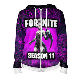 Женская толстовка 3D на молнии с принтом Fortnite в Ухте, 100% полиэстер | длина до линии бедра, манжеты и пояс оформлены мягкой тканевой резинкой, двухслойный капюшон со шнурком для регулировки, спереди молния, по бокам два кармана | chapter | chapter 2 | fornite | season | season 11 | глава 2 | сезон 11 | форнайт