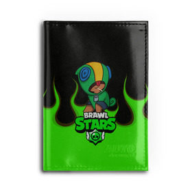 Обложка для автодокументов с принтом Brawl Stars LEON в Ухте, натуральная кожа |  размер 19,9*13 см; внутри 4 больших “конверта” для документов и один маленький отдел — туда идеально встанут права | android | brawl stars | crow | games | leon | mobile game | stars | ворон | игры | леон | мобильные игры