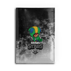 Обложка для автодокументов с принтом BRAWL STARS LEON в Ухте, натуральная кожа |  размер 19,9*13 см; внутри 4 больших “конверта” для документов и один маленький отдел — туда идеально встанут права | android | brawl stars | crow | games | leon | mobile game | stars | ворон | игры | леон | мобильные игры