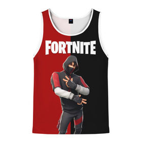 Мужская майка 3D с принтом FORTNITE IKONIK в Ухте, 100% полиэстер | круглая горловина, приталенный силуэт, длина до линии бедра. Пройма и горловина окантованы тонкой бейкой | Тематика изображения на принте: fortnite | fortnite 2 | fortnite x маршмелло | ikonik | marshmello | ninja | ninja streamer | иконик | ниндзя | фортнайт | фортнайт 2 | фортнайт глава 2