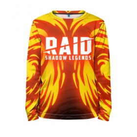 Детский лонгслив 3D с принтом RAID: SHADOW LEGENDS в Ухте, 100% полиэстер | длинные рукава, круглый вырез горловины, полуприлегающий силуэт
 | 