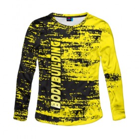 Женский лонгслив 3D с принтом Bodybuilding в Ухте, 100% полиэстер | длинные рукава, круглый вырез горловины, полуприлегающий силуэт | bodybuilding | diet | exercise | fitness | gym | heath | motivation | muscle | phil | training | workout | бодибилдинг | мотивация | олимпия | сила | спорт | фитнес