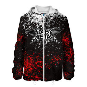 Мужская куртка 3D с принтом BABYMETAL в Ухте, ткань верха — 100% полиэстер, подклад — флис | прямой крой, подол и капюшон оформлены резинкой с фиксаторами, два кармана без застежек по бокам, один большой потайной карман на груди. Карман на груди застегивается на липучку | Тематика изображения на принте: babymetal | j pop | japan | бэбиметал | дэт метал | каваий метал | моа кикути | судзука накамото | юи мидзуно | япония