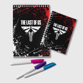 Блокнот с принтом THE LAST OF US в Ухте, 100% бумага | 48 листов, плотность листов — 60 г/м2, плотность картонной обложки — 250 г/м2. Листы скреплены удобной пружинной спиралью. Цвет линий — светло-серый
 | Тематика изображения на принте: cicadas | fireflies | naughty dog | the last of us | the last of us part 2 | джоэл | последние из нас | цикады | элли