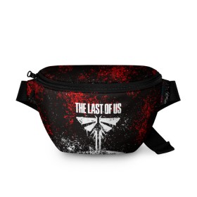 Поясная сумка 3D с принтом THE LAST OF US в Ухте, 100% полиэстер | плотная ткань, ремень с регулируемой длиной, внутри несколько карманов для мелочей, основное отделение и карман с обратной стороны сумки застегиваются на молнию | cicadas | fireflies | naughty dog | the last of us | the last of us part 2 | джоэл | последние из нас | цикады | элли