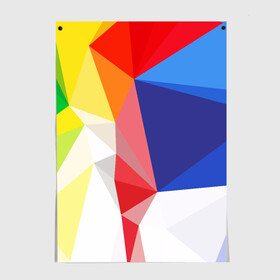 Постер с принтом BACKGROUND COLOR в Ухте, 100% бумага
 | бумага, плотность 150 мг. Матовая, но за счет высокого коэффициента гладкости имеет небольшой блеск и дает на свету блики, но в отличии от глянцевой бумаги не покрыта лаком | abstract | abstraction | color | geometry | paitnt | polygon | polygonal | psy | абстракция | геометрия | краски | неоновые | полигоны | психоделика