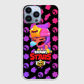 Чехол для iPhone 13 Pro Max с принтом BRAWL STARS   SANDY в Ухте,  |  | Тематика изображения на принте: brawl | bull | colt | crow | game | games | leon | online | penny | poco | sandy | shelly | spike | star | stars | wanted | брав | бравл | браво | звезда | звезды | игра | игры | лого | онлайн | сенди | старс | сэнди