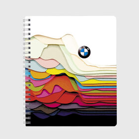 Тетрадь с принтом Color в Ухте, 100% бумага | 48 листов, плотность листов — 60 г/м2, плотность картонной обложки — 250 г/м2. Листы скреплены сбоку удобной пружинной спиралью. Уголки страниц и обложки скругленные. Цвет линий — светло-серый
 | bmw | color | cool | prestige | vanguard | авангард | бмв | круто | престиж | цвет