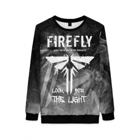Женский свитшот 3D с принтом THE LAST OF US в Ухте, 100% полиэстер с мягким внутренним слоем | круглый вырез горловины, мягкая резинка на манжетах и поясе, свободная посадка по фигуре | fireflies | look for the light | the last of us | джоэл | игры | одни из нас | цикады | элли