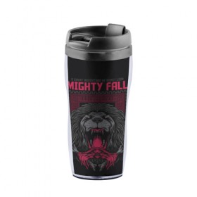 Термокружка-непроливайка Могучее падение: в Ухте, внутренняя часть — пищевой пластик, наружная часть — прозрачный пластик, между ними — полиграфическая вставка с рисунком | объем — 350 мл, герметичная крышка |