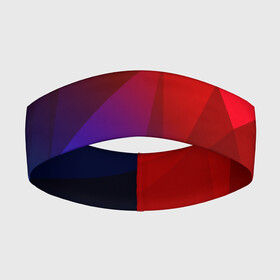 Повязка на голову 3D с принтом REDBLUE в Ухте,  |  | abstract | abstraction | color | geometry | paitnt | polygon | polygonal | psy | абстракция | геометрия | краски | неоновые | полигоны | психоделика