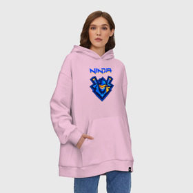 Худи SuperOversize хлопок с принтом FORTNITE NINJA в Ухте, 70% хлопок, 30% полиэстер, мягкий начес внутри | карман-кенгуру, эластичная резинка на манжетах и по нижней кромке, двухслойный капюшон
 | fnchap2 | fortnite | fortnite 2 | fortnite x | marshmello | ninja | ninja hyper streamer | ninja streamer | streamer | tyler blevins | маршмелло | ниндзя | фортнайт | фортнайт 2 | фортнайт глава 2