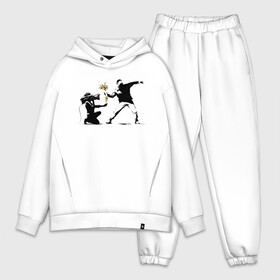 Мужской костюм хлопок OVERSIZE Banksy: в Ухте,  |  | art | banksy | street | street art | арт | бэнкси | стрит | стрит арт