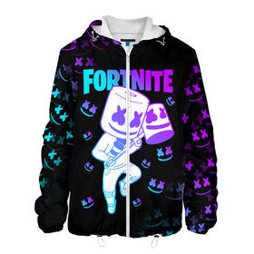 Мужская куртка 3D с принтом FORTNITE x MARSHMELLO в Ухте, ткань верха — 100% полиэстер, подклад — флис | прямой крой, подол и капюшон оформлены резинкой с фиксаторами, два кармана без застежек по бокам, один большой потайной карман на груди. Карман на груди застегивается на липучку | fortnite | fortnite 2 | fortnite x | marshmello | ninja | ninja hyper streamer | ninja streamer | streamer | tyler blevins | маршмелло | ниндзя | фортнайт | фортнайт 2 | фортнайт глава 2