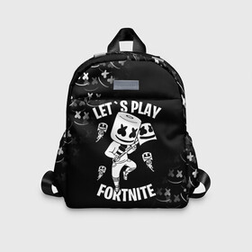 Детский рюкзак 3D с принтом FORTNITE x MARSHMELLO в Ухте, 100% полиэстер | лямки с регулируемой длиной, сверху петелька, чтобы рюкзак можно было повесить на вешалку. Основное отделение закрывается на молнию, как и внешний карман. Внутри дополнительный карман. По бокам два дополнительных кармашка | fortnite | fortnite 2 | fortnite x | marshmello | ninja | ninja hyper streamer | ninja streamer | streamer | tyler blevins | маршмелло | ниндзя | фортнайт | фортнайт 2 | фортнайт глава 2