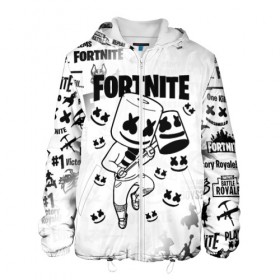 Мужская куртка 3D с принтом FORTNITE MARSHMELLO в Ухте, ткань верха — 100% полиэстер, подклад — флис | прямой крой, подол и капюшон оформлены резинкой с фиксаторами, два кармана без застежек по бокам, один большой потайной карман на груди. Карман на груди застегивается на липучку | fnchap2 | fortnite | fortnite 2 | fortnite x | marshmello | ninja | ninja hyper streamer | ninja streamer | streamer | tyler blevins | маршмелло | ниндзя | фортнайт | фортнайт 2 | фортнайт глава 2