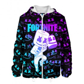 Мужская куртка 3D с принтом FORTNITE MARSHMELLO в Ухте, ткань верха — 100% полиэстер, подклад — флис | прямой крой, подол и капюшон оформлены резинкой с фиксаторами, два кармана без застежек по бокам, один большой потайной карман на груди. Карман на груди застегивается на липучку | fnchap2 | fortnite | fortnite 2 | fortnite x | marshmello | ninja | ninja hyper streamer | ninja streamer | streamer | tyler blevins | маршмелло | ниндзя | фортнайт | фортнайт 2 | фортнайт глава 2