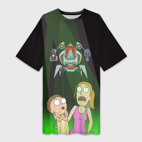 Платье-футболка 3D с принтом CONROY (Конрой, Морти,Саммер) в Ухте,  |  | cn_1956517_019067 | conroy | morty | rik | riсk and morty | sammer | vdchukel | конрой | морти | мультсериал рик и морти | рик | саммер | сериал рик и морти