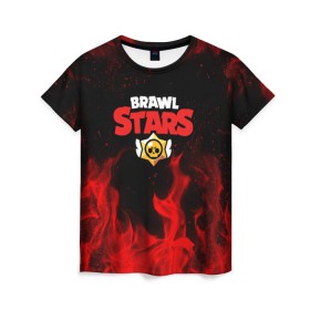 Женская футболка 3D с принтом BRAWL STARS в Ухте, 100% полиэфир ( синтетическое хлопкоподобное полотно) | прямой крой, круглый вырез горловины, длина до линии бедер | brawl stars | bull | colt | crow | leon | stars | берли | бо | брок | ворон | джесси | динамайк | дэррил | кольт | леон | мортис | нита | пайпер | пенни | поко | пэм | рикошет | спайк | фрэнк | шелли | эль примо