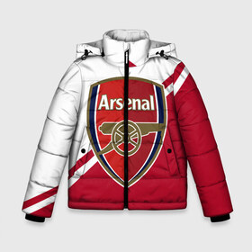 Зимняя куртка для мальчиков 3D Arsenal FC: в Ухте, ткань верха — 100% полиэстер; подклад — 100% полиэстер, утеплитель — 100% полиэстер | длина ниже бедра, удлиненная спинка, воротник стойка и отстегивающийся капюшон. Есть боковые карманы с листочкой на кнопках, утяжки по низу изделия и внутренний карман на молнии. 
Предусмотрены светоотражающий принт на спинке, радужный светоотражающий элемент на пуллере молнии и на резинке для утяжки | apl | arsenal | fc arsenal | football | англия | апл | арсенал | фк арсенал | футбол