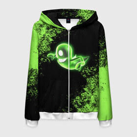 Мужская толстовка 3D на молнии с принтом Luigis Mansion в Ухте, 100% полиэстер | длина до линии бедра, манжеты и пояс оформлены мягкой тканевой резинкой, двухслойный капюшон со шнурком для регулировки, спереди молния, по бокам два кармана | 