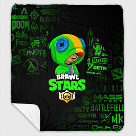 Плед с рукавами с принтом BRAWL STARS LEON в Ухте, 100% полиэстер | Закругленные углы, все края обработаны. Ткань не мнется и не растягивается. Размер 170*145 | brawl stars | bull | colt | crow | leon | stars | берли | бо | брок | ворон | джесси | динамайк | дэррил | кольт | леон | мортис | нита | пайпер | пенни | поко | пэм | рикошет | спайк | фрэнк | шелли | эль примо