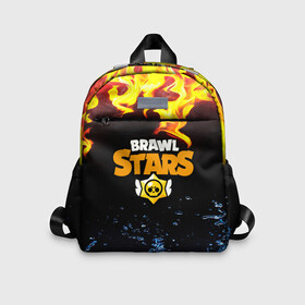 Детский рюкзак 3D с принтом BRAWL STARS в Ухте, 100% полиэстер | лямки с регулируемой длиной, сверху петелька, чтобы рюкзак можно было повесить на вешалку. Основное отделение закрывается на молнию, как и внешний карман. Внутри дополнительный карман. По бокам два дополнительных кармашка | android | brawl stars | games | mobile | stars | игры | мобильные игры