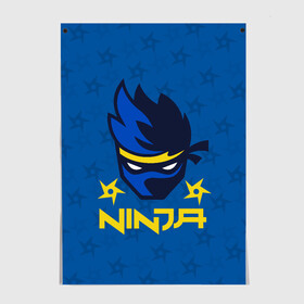 Постер с принтом FORTNITE NINJA в Ухте, 100% бумага
 | бумага, плотность 150 мг. Матовая, но за счет высокого коэффициента гладкости имеет небольшой блеск и дает на свету блики, но в отличии от глянцевой бумаги не покрыта лаком | fnchap2 | fortnite | fortnite 2 | fortnite x | marshmello | ninja | ninja hyper streamer | ninja streamer | streamer | tyler blevins | маршмелло | ниндзя | фортнайт | фортнайт 2 | фортнайт глава 2