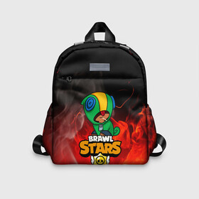 Детский рюкзак 3D с принтом BRAWL STARS LEON в Ухте, 100% полиэстер | лямки с регулируемой длиной, сверху петелька, чтобы рюкзак можно было повесить на вешалку. Основное отделение закрывается на молнию, как и внешний карман. Внутри дополнительный карман. По бокам два дополнительных кармашка | android | brawl stars | games | leon | mobile | stars | игры | леон | мобильные игры