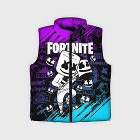 Детский жилет утепленный 3D с принтом FORTNITE MARSHMELLO | ФОРТНАЙТ НЕОН в Ухте,  |  | fnchap2 | fortnite | fortnite 2 | fortnite x | marshmello | ninja | ninja hyper streamer | ninja streamer | streamer | tyler blevins | маршмелло | ниндзя | фортнайт | фортнайт 2 | фортнайт глава 2