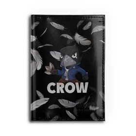 Обложка для автодокументов с принтом Brawl Stars CROW в Ухте, натуральная кожа |  размер 19,9*13 см; внутри 4 больших “конверта” для документов и один маленький отдел — туда идеально встанут права | brawl | brawl stars | crow | leon | stars | бравл | бравл старс | браво старс | ворон | ворона | игра | компьютерная | кров | леон | онлайн | старс