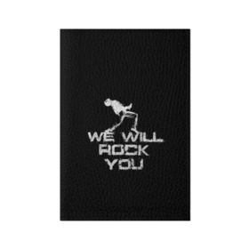 Обложка для паспорта матовая кожа с принтом Queen. We Will Rock You в Ухте, натуральная матовая кожа | размер 19,3 х 13,7 см; прозрачные пластиковые крепления | bohemian | brian | freddie | may | mercury | queen | rhapsody | roger | taylor | богемная | богемская | брайан | джон | королева | меркьюри | мэй | рапсодия | роджер | тейлор | фредди