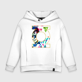 Детское худи Oversize хлопок с принтом Green Lantern в Ухте, френч-терри — 70% хлопок, 30% полиэстер. Мягкий теплый начес внутри —100% хлопок | боковые карманы, эластичные манжеты и нижняя кромка, капюшон на магнитной кнопке | Тематика изображения на принте: dc | dc comics | green lantern | shtatjl | зеленый фонарь