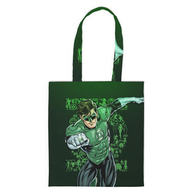 Шоппер 3D с принтом Green Lantern в Ухте, 100% полиэстер | Плотность: 200 г/м2; Размер: 34×35 см; Высота лямок: 30 см | dc | dc comics | green lantern | shtatjl | зеленый фонарь