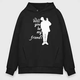 Мужское худи Oversize хлопок с принтом Will you be my friend? в Ухте, френч-терри — 70% хлопок, 30% полиэстер. Мягкий теплый начес внутри —100% хлопок | боковые карманы, эластичные манжеты и нижняя кромка, капюшон на магнитной кнопке | ateez | atiny | destiny | k pop | kpop | kq fellaz | атеез | атез | атэз | ёсан | к поп | кпоп | минки | сан | сонхва | тин поп | уён | хонджун | чонхо | эйтиз | эйтини | юнхо