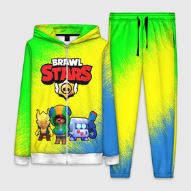 Женский костюм 3D с принтом Brawl Stars Leon 8 bit Crow в Ухте,  |  | brawl stars | brawl stars 8 bit | brawl stars crow | brawl stars crow phoenix | brawl stars leon | brawl stars leon shark | brawl stars robot spike | brawl stars spike | бравл старс | бравла старс | браво старс | персонажи brawl stars