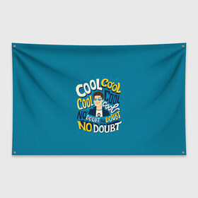 Флаг-баннер с принтом Brooklyn Nine-Nine Jake в Ухте, 100% полиэстер | размер 67 х 109 см, плотность ткани — 95 г/м2; по краям флага есть четыре люверса для крепления | 9 9 | 99 | andy | beatriz | brooklyn | detective | diaz | jake | nine nine | peralta | rosa | samberg | stephanie | беатрис | бруклин | детектив | джейк | перальта | роза | стефани | сэмберг | энди