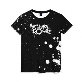 Женская футболка 3D с принтом My Chemical Romance в Ухте, 100% полиэфир ( синтетическое хлопкоподобное полотно) | прямой крой, круглый вырез горловины, длина до линии бедер | gerard way | mcr | my chemical romance | альтернативный | группа | джерард уэй | май кемикал романс | мкр | мой химический роман | мхр | мцр | панк | поп | поппанк | рок | рэй торо