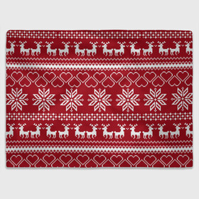 Плед 3D с принтом Вязаный Свитер С Оленями в Ухте, 100% полиэстер | закругленные углы, все края обработаны. Ткань не мнется и не растягивается | 2020 | christmas | deer | merry | new year | santa | вязаная | вязаный олень | год | дед | мороз | новый год | олень | праздник | рождество | санта | узоры